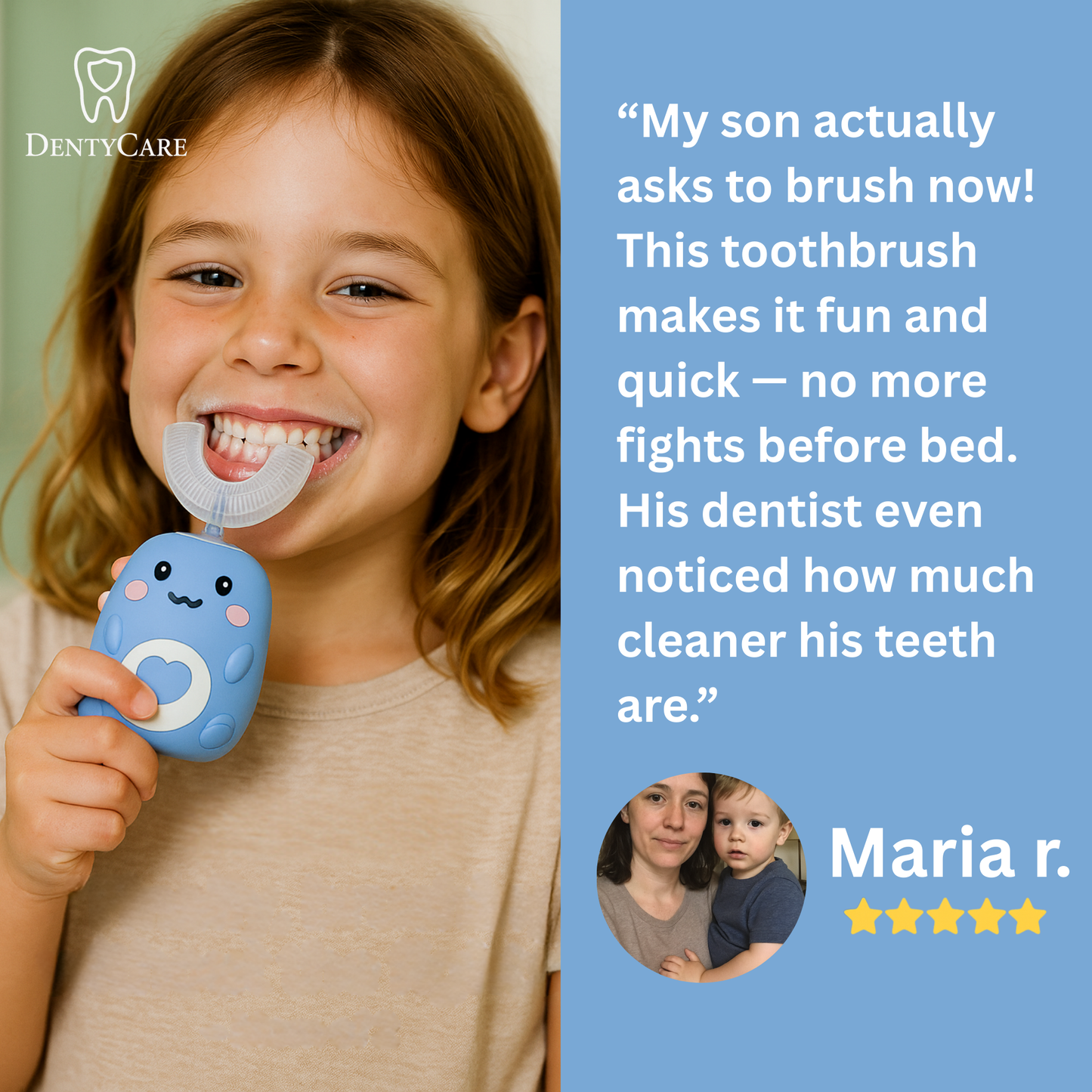 DentyCare Kids U-Shaped 360 Ultrasonic Toothbrush